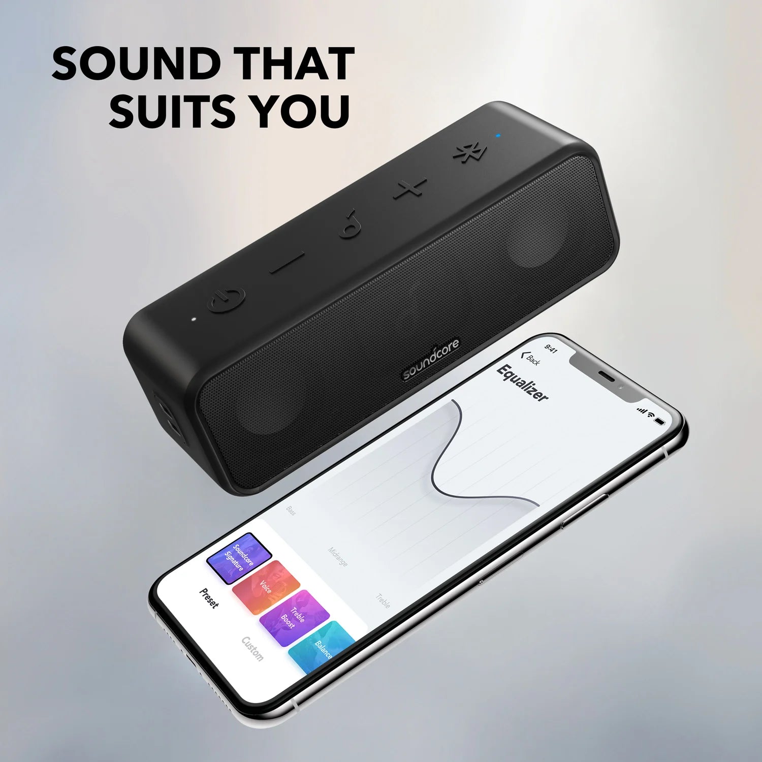 (EU stock) Soundcore 3 from Anker, Bluetooth 5.0 loudspeaker, 24H playing time, IPX7 waterproof, stereo sound with titanium membrane, Bas