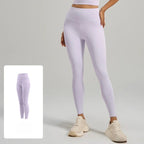 tichers Women High Waist Yoga Leggings Butt Lifting Tummy Control No Through Soft Quick Dry Workout Leggings Gym Running Fitness