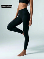 Summer Sale High-Waist Yoga Pants - 4-Way Stretch Quick-Dry Leggings for Running Cycling Gym Workout