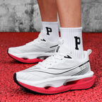 Men's Casual, Comfortable and Fashionable Road Running Shoes, Stable Inversion, Sports and Outdoor, Lace-Up Design, Low-Top Style, Fabric Upper and Comfortable Insoles, Non-Slip Wear-Resistant Soles, Geometric Patterns, Suita