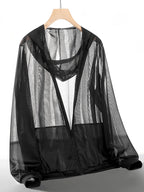 UETEEY Summer UPF 50+ UV Sun Protection Skin Coats Men Ultra-Light Sportswear Hooded Outwear Men Breathable Casual Jackets Man
