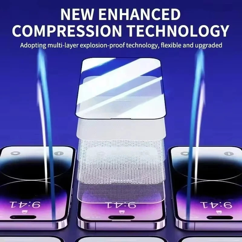 Privacy Screen Protector For iPhone 17 Pro Max 16E Air 16 11 14 13 12 Mini 15 X XR XS Dust Free Installation Anti-spy Glass Film
