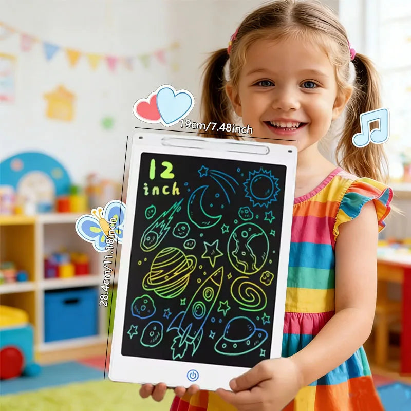 8.5/10/12inch LCD writing board drawing tablet Doodle Blackboard kids counting learning toys  birthday gift travel activity game