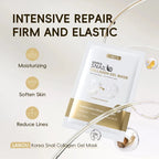 LAIKOU Korea Snail Collagen Essence Mask Hydrating Sheet Mask Anti-Wrinkle Face Mask Firming Skin Care 25g*20pcs
