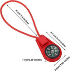 Mini Tactical Compass Keychain Outdoor Survival Tool for Camping Hiking Adventure - Pocket Navigator for Hunting & Climbing
