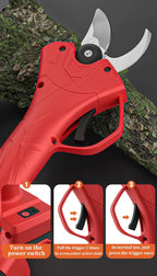 30mm Brushless Electric Pruning Shears Garden Fruit Tree Bonsai Pruning Shears Pruning Machine Tools for 21/18V  Batteries