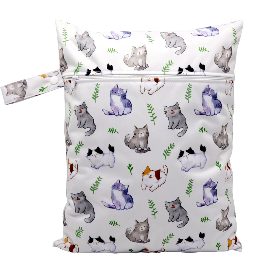 Waterproof Wet Bag Diper Bags Mummy Baby Maternity Packs Washable Zipper Diaper Caddy Organizer Dry Bag Travel Nappy Bag 30x40cm