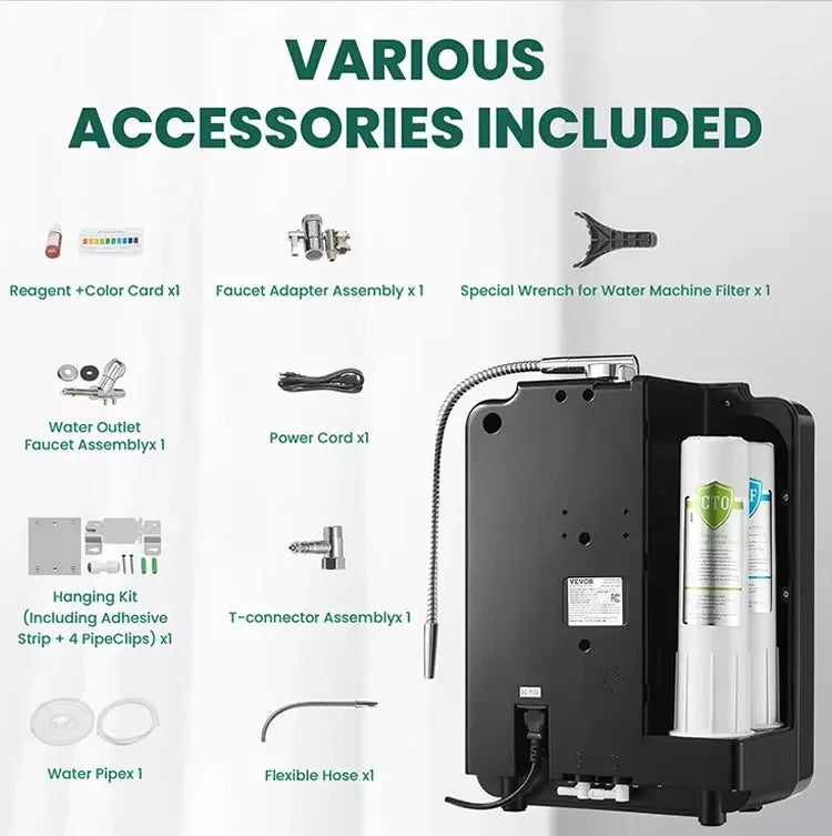 Wholesale PH 2.5-11.2 Platinum Coating 11 Plates Alkaline Water Ionizer Water Treatment Appliances Japan Kangen Water Dispenser