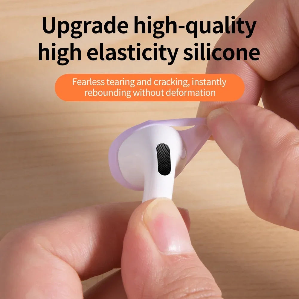 3 Pair Silicone Eartips For Apple AirPods 4 Replacement Ultra Thin Rubber Earbuds Ear Tips For Airpod 4 Anti-Slip Earphone Cover
