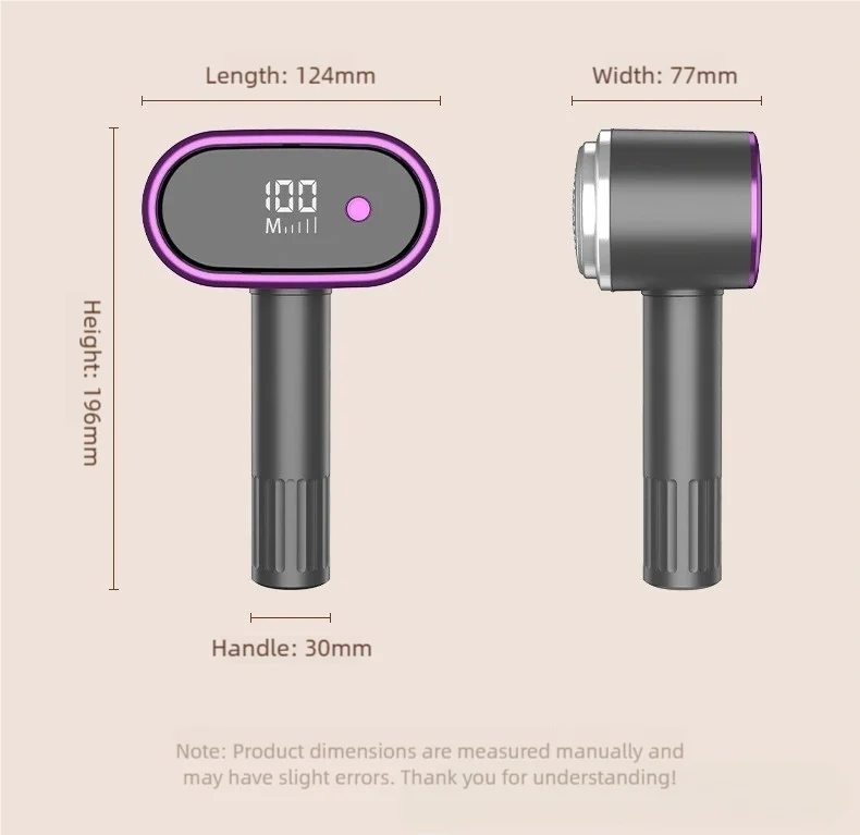 TINSOL Dual-Head Electric Lint Remover Digital Display Lint Remover Multi-Functional Clothing Sweater Lint Remover