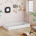 EUGAD DIY Pet Fences Foldable Cat Dog Cage Security Guard Puppy Kennel House Exercise Training Kitten Home for Rabbits Guinea Pig