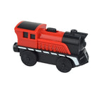 Magnetic Electric Train Car Locomotive Wooden Track Slot Diecast Railway With Two Carriages Train Wood Kid Toy Biro Leduo Track