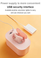 Baby Wipes Heater Wet Towel Dispenser Thermostat Warmer Tissue Paper Case Napkin Electric Heating Insulation Storage Box Holder
