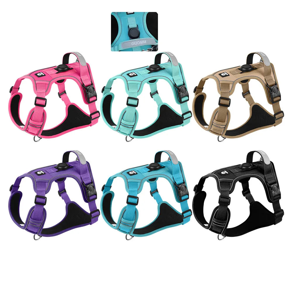 Anti Pull Dog Harness for Large Medium Dogs Reflective Escape Proof Tracker Chest Strap Breathable Adjustable Pet Supplies Main image