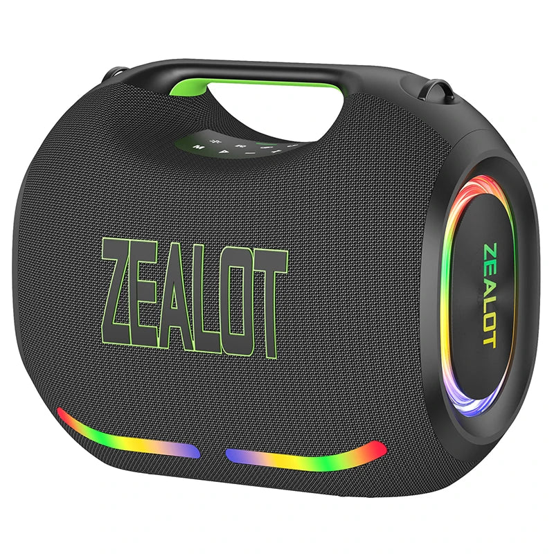 ZEALOT-ZE21 250W Portable Bluetooth Speaker High Volume Waterproof 48000mAh Wireless TWS Subwoofer Suporrt USB/TF/AUX RGB light