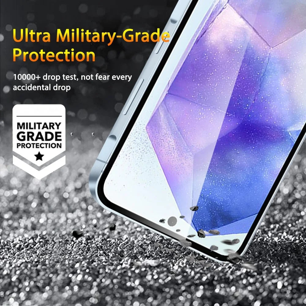 3PCS HD Tempered Glass For Samsung A17 A27 A37 A57 A16 A26 A36 A56 A55 A53 A54 A35 A25 A15 Screen Protector Samsung Galaxy S26 S25 S24 Ultra Cristal Templado S24 FE S23 S22 S21 Plus