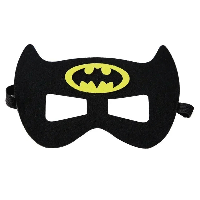 32/28/10 Pcs/Lot Superhero Mask Cosplay Christmas Halloween Kids Adult Carnival Party Props Children's Birthday Felt  Masquerade