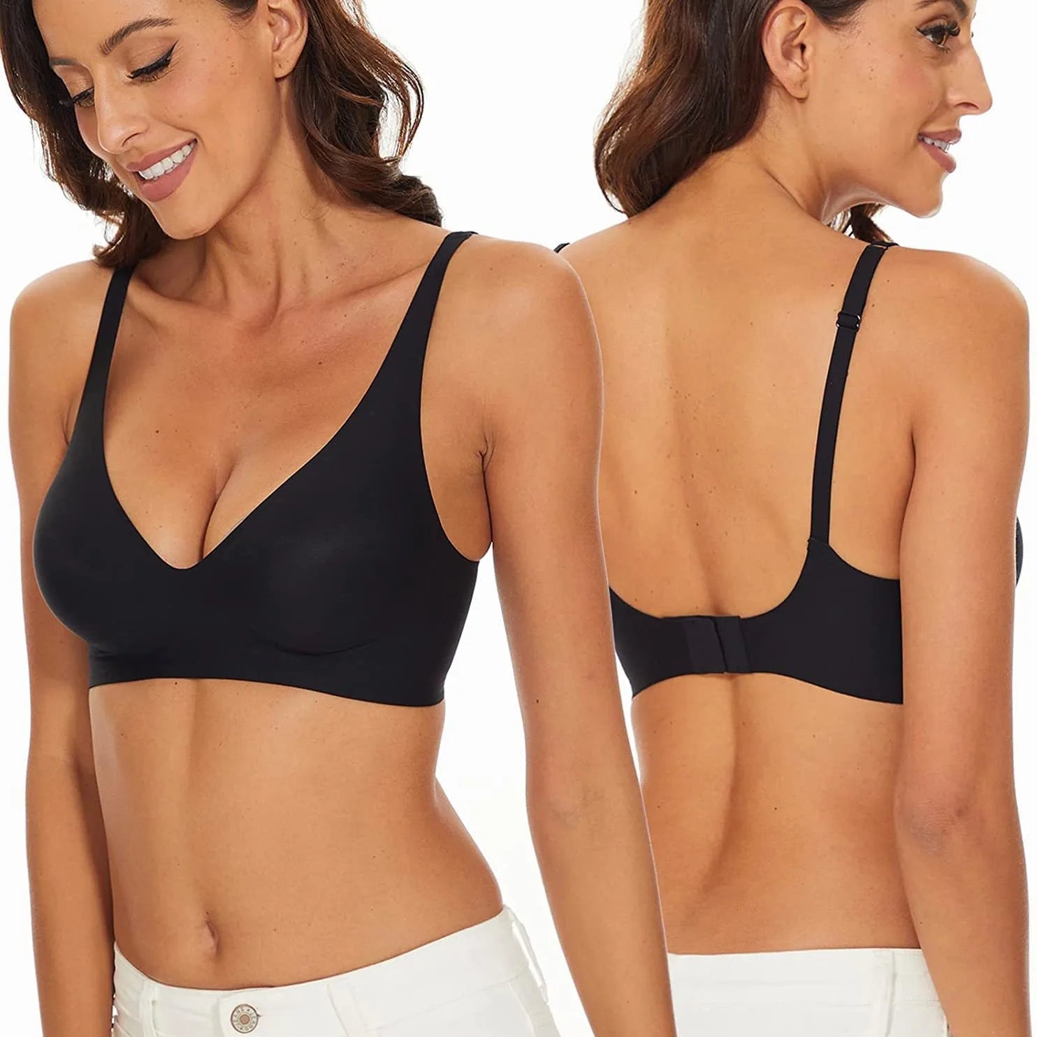 Sexy Seamless Bra Wire Free Brassiere Adjustable Wireless Bras Women Underwear Female Push Up Padded Bralette Lingerie Intimates Secondary image