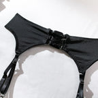 Sexy Hollow Out Bow Decor Lingerie Set Women Solid Exotic Apparel Suit Female Pure Desire Style Underwear with Garter and Gloves