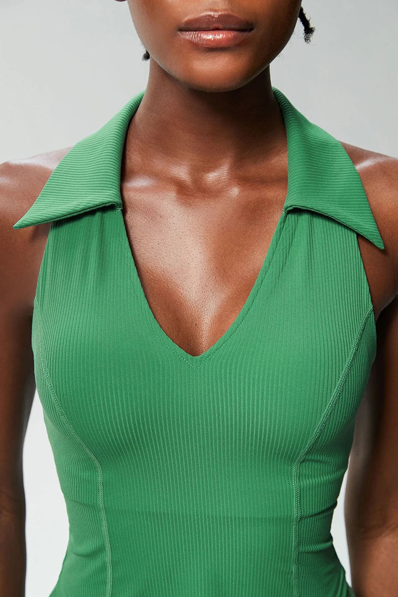 Sleeveless Fitness Yoga Shirt Women Summer Slim Fit V-Neckline Gym Running Top Breathable Quick Dry Sportswear Workout Clothes