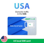 EIOTCLUB USA Prepaid SIM Card 1GB AT&T, T-Mobile, High Speed Network, Data-Only SIM for Phone Security Camera Router Hotspot