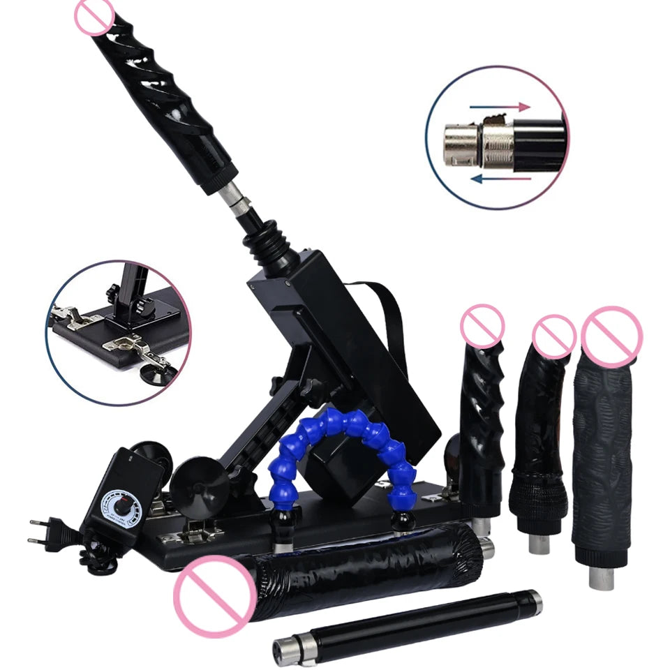 ROUGH BEAST Sex Machine for Women and Men with Dildo Attachment Automatic Masturbation Machine 3XLR Connector Sex Toys Products Main image