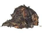Men's Camouflage Boonie Hats 3D Leaves Camo Tactical Cap Ghillie Caps Hunter Sniper Hats Fishing Sunshade Hunting Accessories