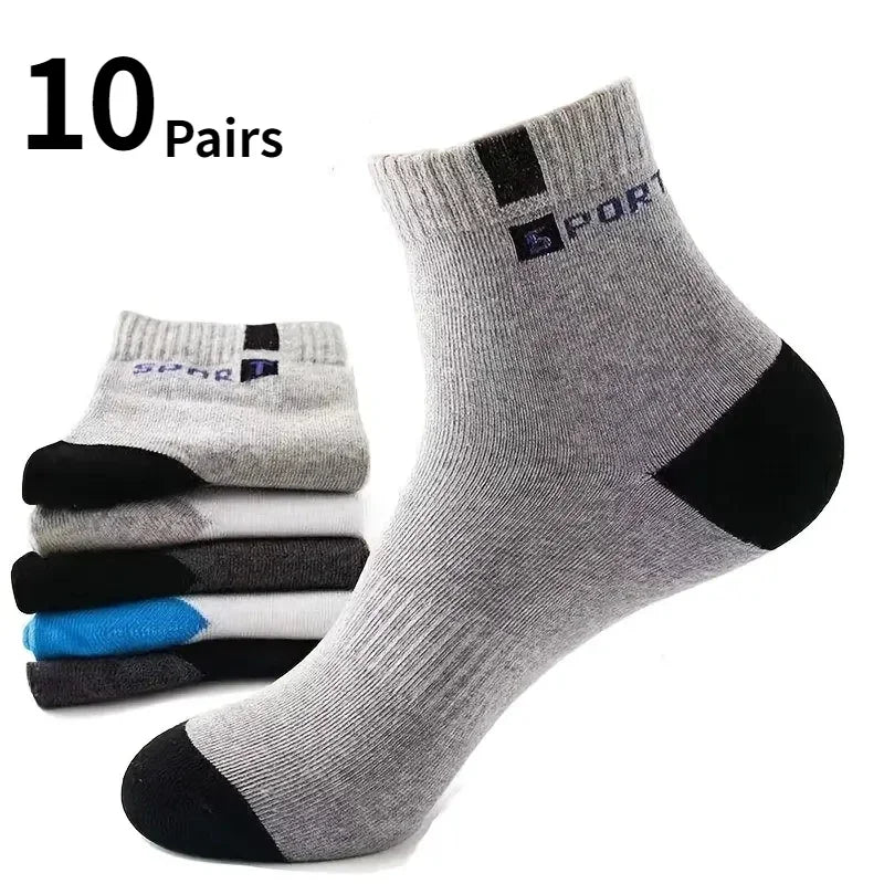 5Pairs Bamboo Fiber Summer Spring Men Socks Breathable Cotton Sports Sock Breathable Deodorant Business Socks Plus Size 39-45