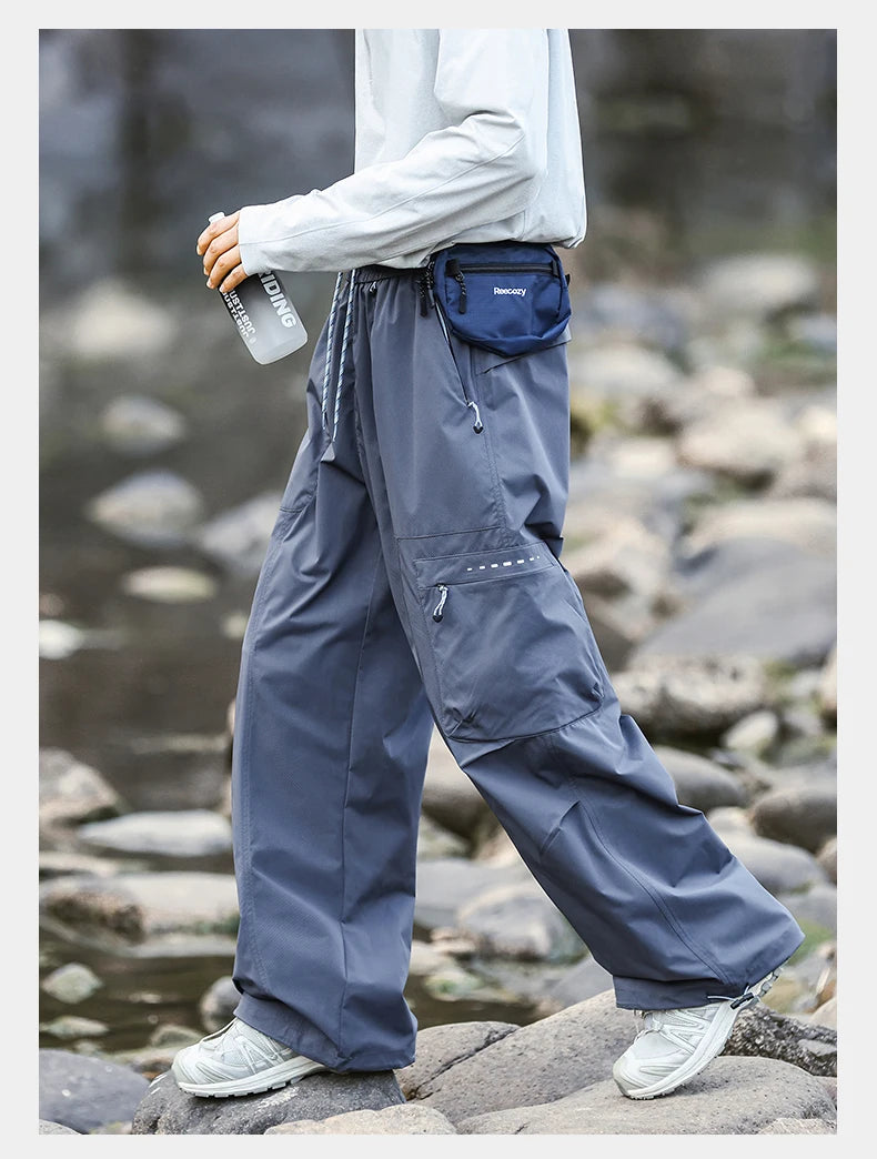 CHRLCK Men's Hiking Cargo Pants Waterproof Outdoor Quick Dry Lightweight Ripstop Women Camping Fishing Climbing Hunting Trousers