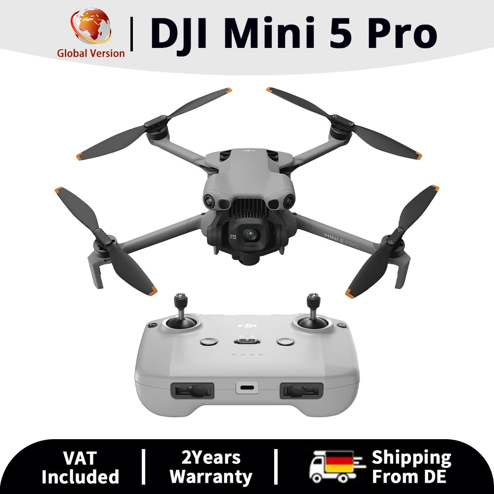 DJI Mini 5 Pro Ultra-Light & Folk Drone 4K/60fps HDR Video Camera Drone Under 250g Extended Battery Life