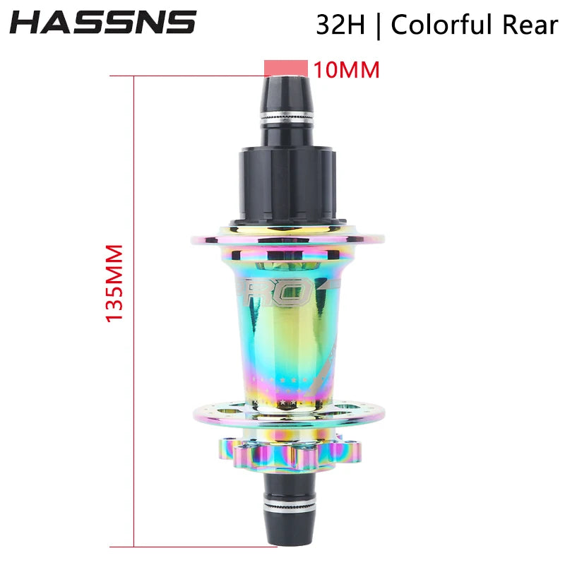 HASSNS Noisy Cube Pro 7 Freehub MTB Rear Hub 32 Holes Dirt Jump Bike Hub Changes Bicycle Cube 15*100/10*135MM Cycling Bushings