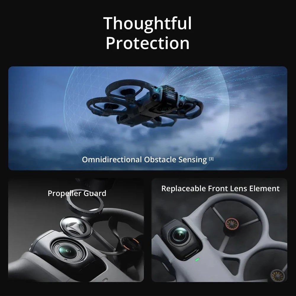 DJI Avata 360 Drone 1-Inch Sensor 8K HDR Panoramic Drone 4K Single Lens Mode 20km Range 4G Enhanced Transmission FPV Quadcopter Avata 360