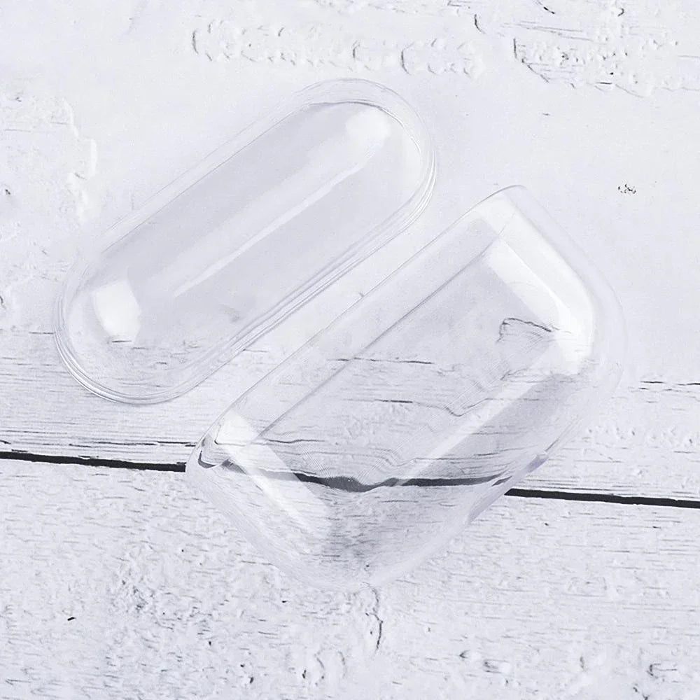 Transparent PC Earphone Case For AirPods 4 3 2 1 Pro 2 USB C Cover Hard Anti-fall Clear Headphone Coque For AirPods 4 4th Pro2