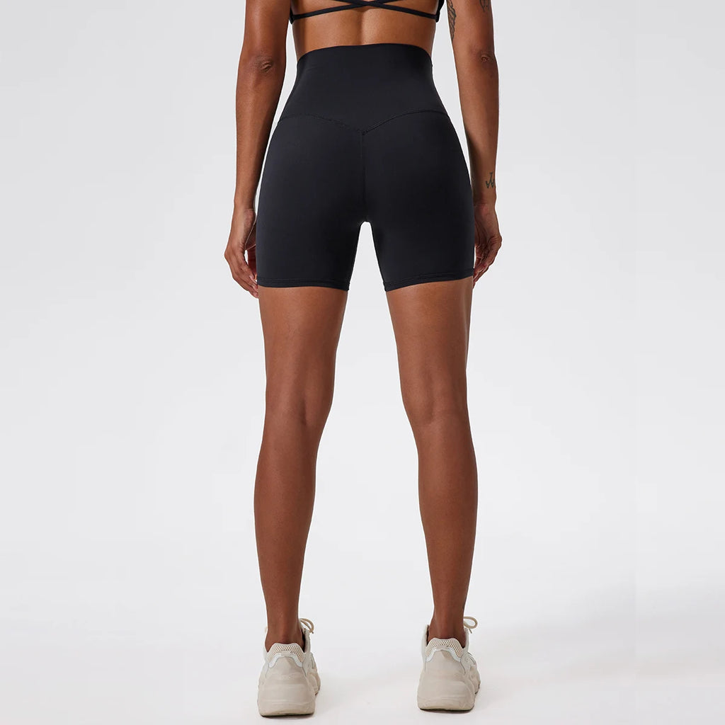 Hearuisavy Summer Soft Yoga Shorts Buttock Lift Gym Leggings Women High Waist Sports Shorts Women Running Workout Shorts Female