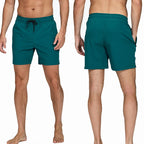Escatch 2026 Summer Man Swimwear Solid Multicolor Polyester Mesh Liner Side Zipper Pocket Maillot De Bain Homme Sport Shorts