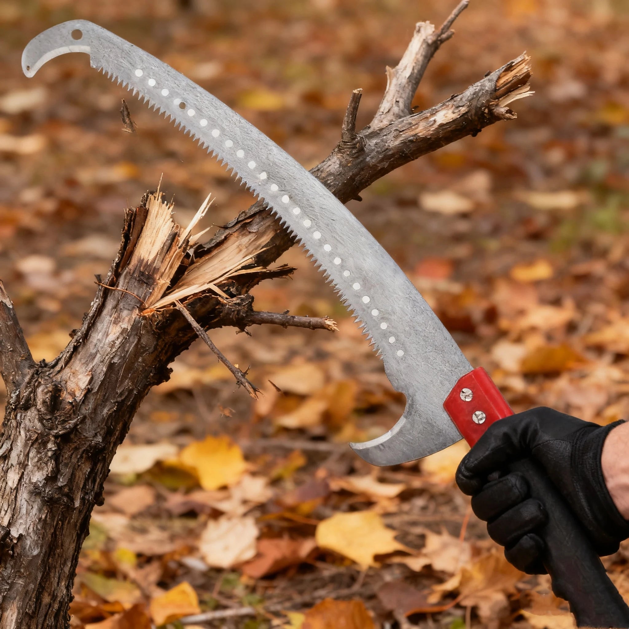 Extended double-hook aerial saw, multi-functional garden pruning saw, telescopic fruit tree pruning saw, garden pruning tool