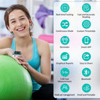 HealthTree Finger Pulse Oximeter Blood Oxygen Saturation SpO2 PI Oximetro De Dedo Pulsioximetro Oxymeter Bluetooth APP Control