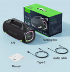 ZEALOT S79 Bluetooth Speaker 100W Portable Subwoofer HiFi Dual Pair Fast Charge 24000mAh Battery