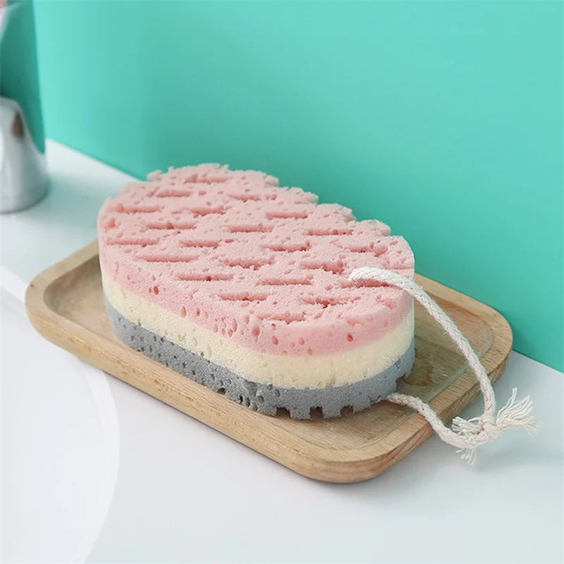 1PC Sponge Bath Ball Shower Rub For Whole Body Exfoliation Massage Brush Scrubber Body Brush Sponge Brush Bathroom Accessories