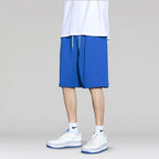 Summer Men'S Large Size Casual Shorts Beach Pants Running Sport Straight Short Pants Male Thin Sweatpant Leisure Loose Shorts