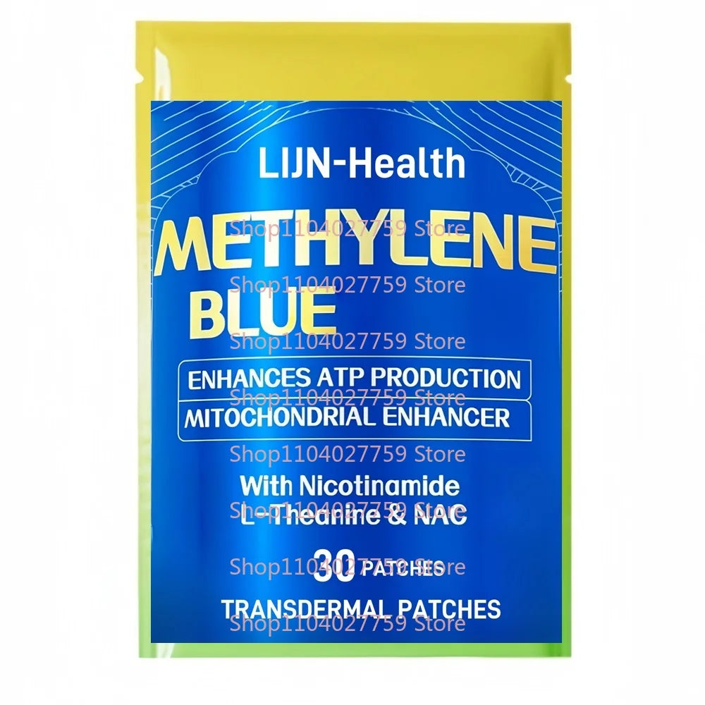 30 Patches Methylene Blue Transdermal Patches With NAC, Vitamin  B3 & L-Theanine, Brain & Mitochondrial Support