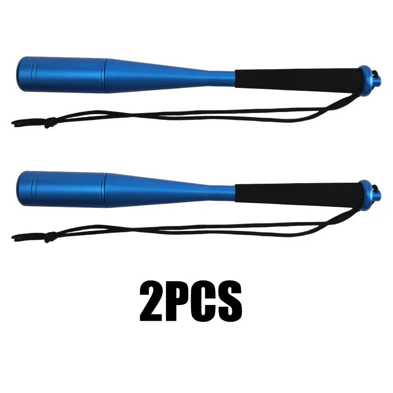 1/2/3pcs Fish Hammer Beat 104g Aluminum Alloy Fish Knocking Stick EVA Handle Fishing Bat Fishing Priest Device Fishing Tackle