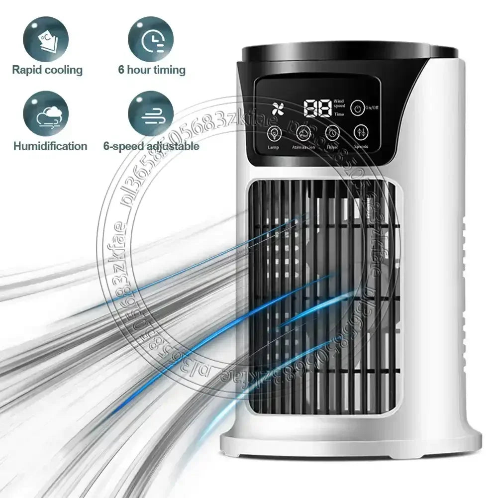Multifunctional Evaporative Cooling Fan Portable Cold Air Conditioner Small Air Cooler Natural Air-cooled Fan for Desk Secondary image