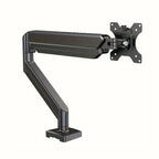 Single Monitor Mount for 13″–32″ Screens, Height Adjustable Monitor Arm with C-Clamp & Grommet Base, Home Office Monitor Stand