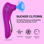 Nipple Teasing Sucking Vibrator Clitoris G-Spot Stimulating Massager Powerful Sucking Oral Sex Female Masturbator Adult Products