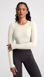 Cloud Hide Black Beauty Back Yoga Shirts Women Long Sleeve Blouse Plus Size Sports Gym Fitness Top Running T-Shirt Workout Shirt