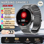 2026 New Nursing Grade ECG+PPG Smart Watch Health Analysis Blood pressure Lipids Uric acid Wireless HD Call Smartwatch Men Women