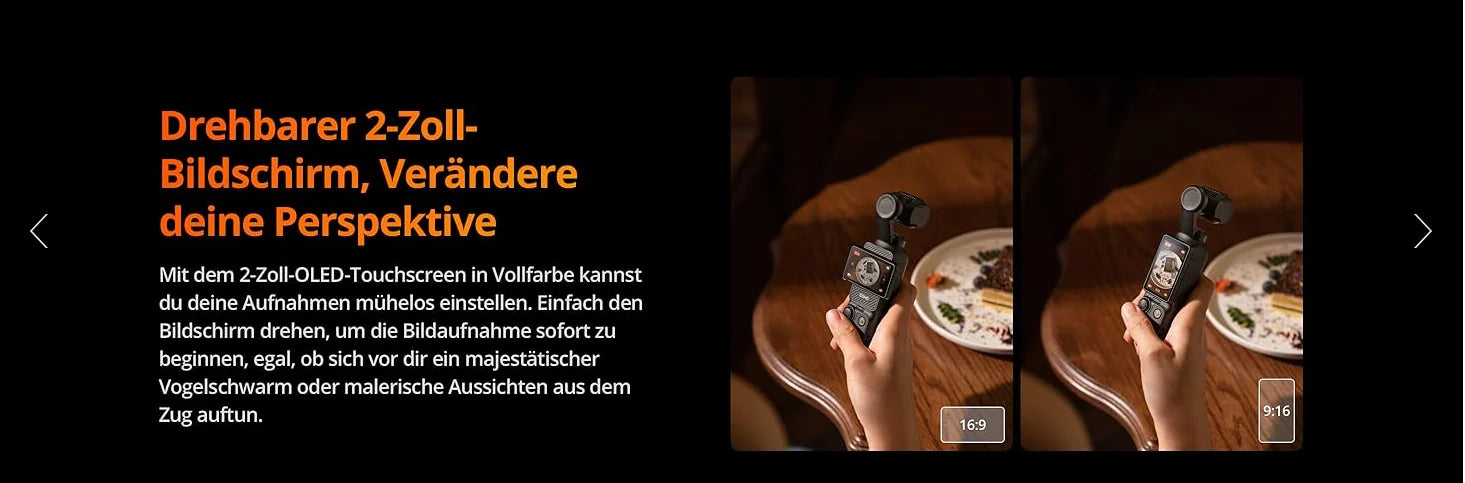 DJI Osmo Pocket 3 Creators Combo Handheld Gimbals Original Brand Active Track 6.0 4K/120 FPS 3-Axis Gimbal Mechanical Stabilization
