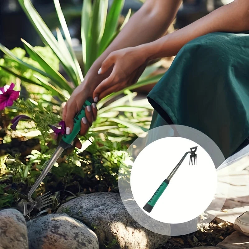 1set Retractable Garden Hoe For Home Use – Multi-Functional Tool For Weeding Digging Popular Gardening Tool Set Secondary image