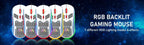 65% Wired Gaming Mechanical Keyboard and Mouse Combo,Mini 68 Keys,RGB Backlight, Lightweight RGB Honeycomb Optical Mouse